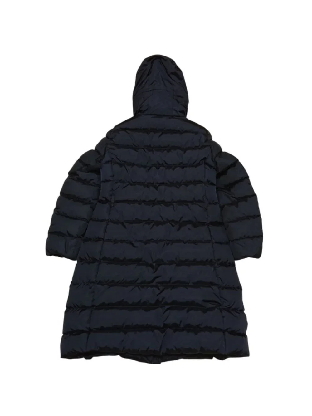 Moncler Khloe Down Coat Navy Fur Belt Included 4